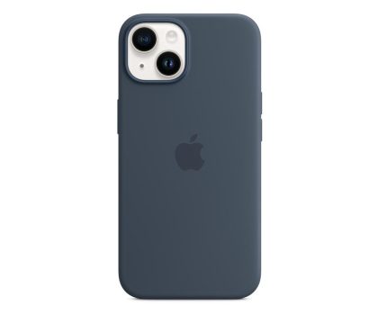 Etui do telefonów APPLE do iPhone 14 Silicone Case with MagSafe - Storm Blue